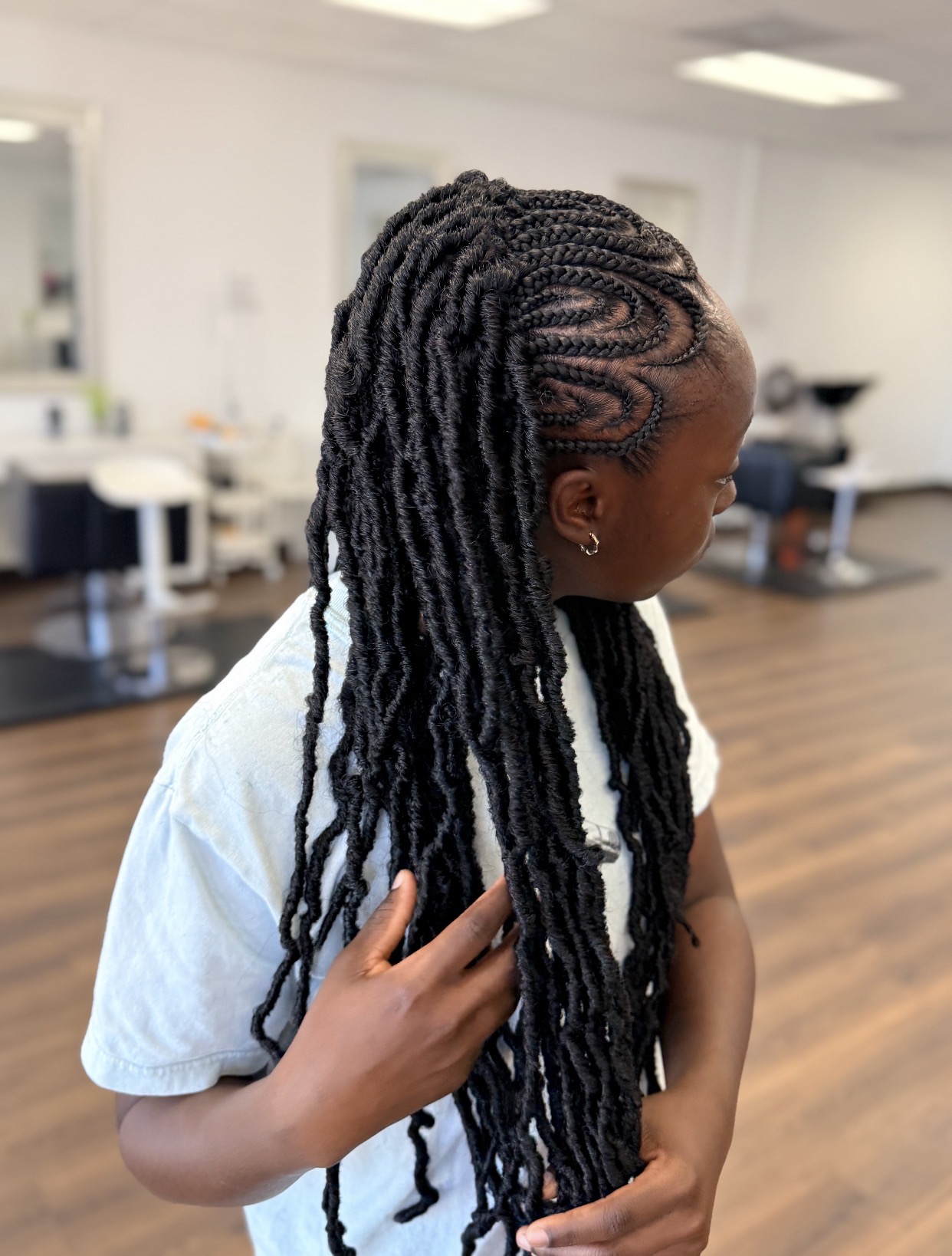 Half & Half Crochet with Braids